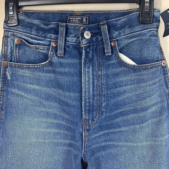 Abercrombie & Fitch high rise wide leg size 24 00 NWT - Picture 2 of 10